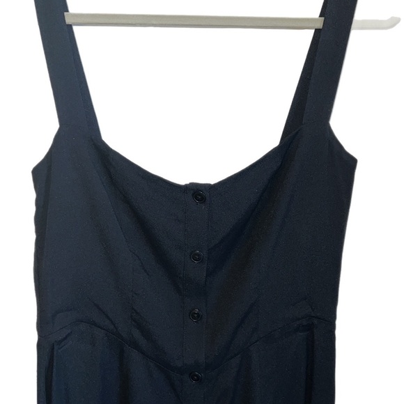Reformation Della Black Button Front Jumpsuit 8 - Picture 6 of 11